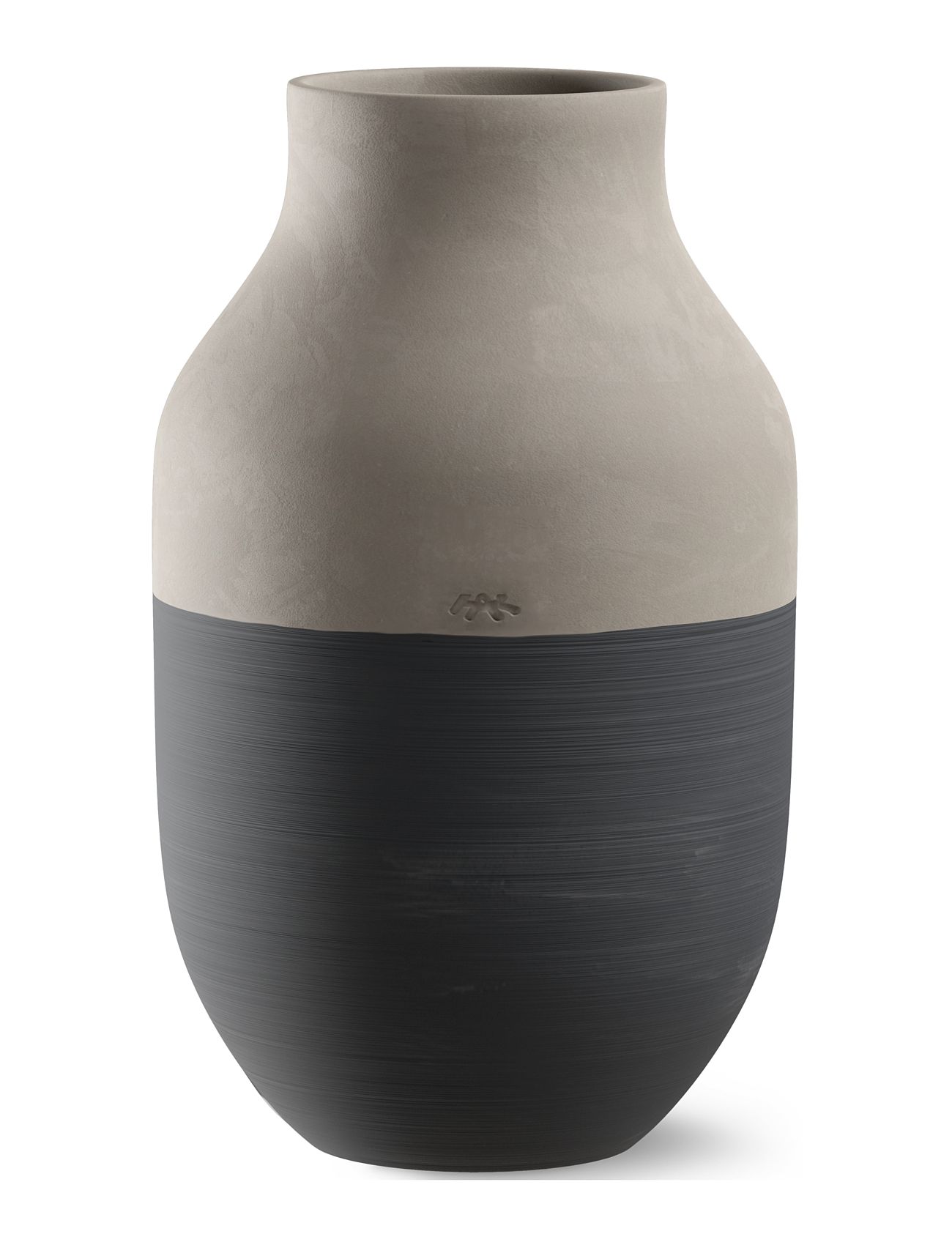 Kähler | Omaggio Circulare Vase H31 Cm Antracitgrå | 31 cm Kähler | Omaggio Circulare Vase H31 Cm Antracitgrå | 31 cm