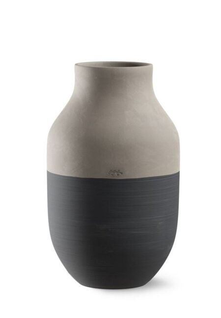 Kähler Omaggio Vase H: 31 cm - Antracitgrå