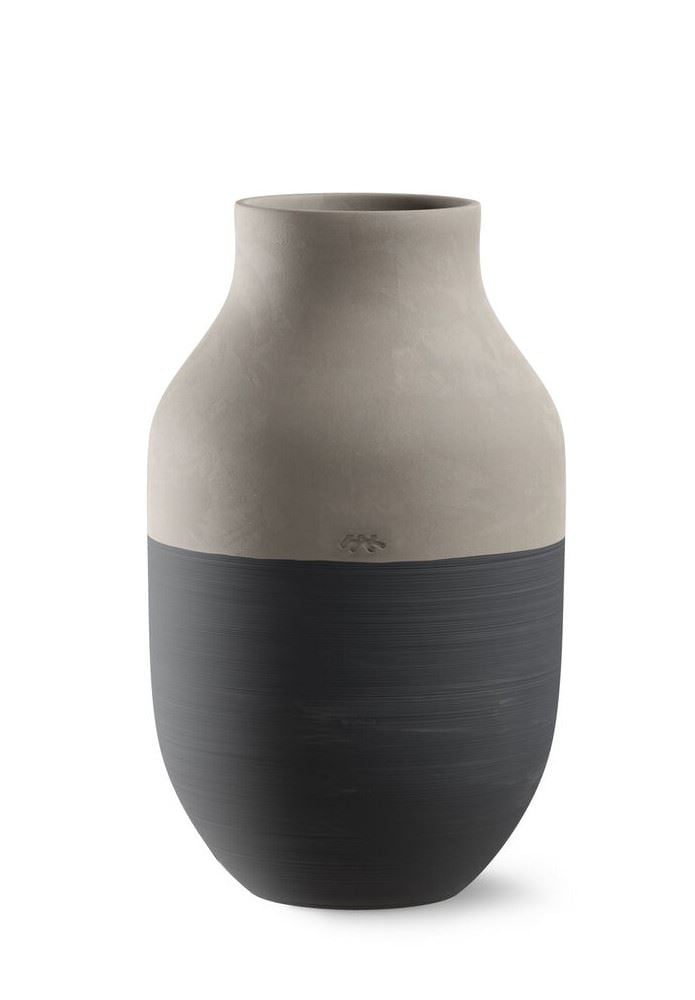 Kähler Omaggio Vase H: 31 cm - Antracitgrå Kähler Omaggio Vase H: 31 cm - Antracitgrå