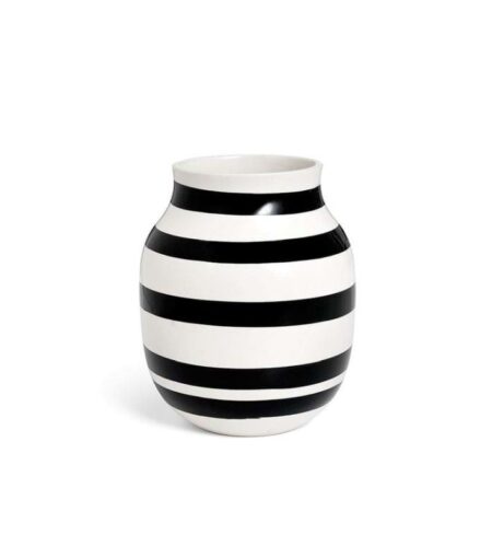 Kähler Omaggio Vase H:20 cm - Sort OUTLET