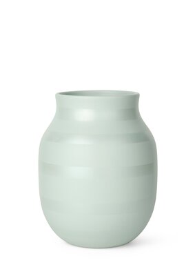 Kähler - Omaggio Vase H20 cm creme/mint tone