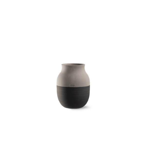 Kähler Omaggio circulare vase h 20 cm - Antracitgrå Kähler Omaggio circulare vase h 20 cm - Antracitgrå