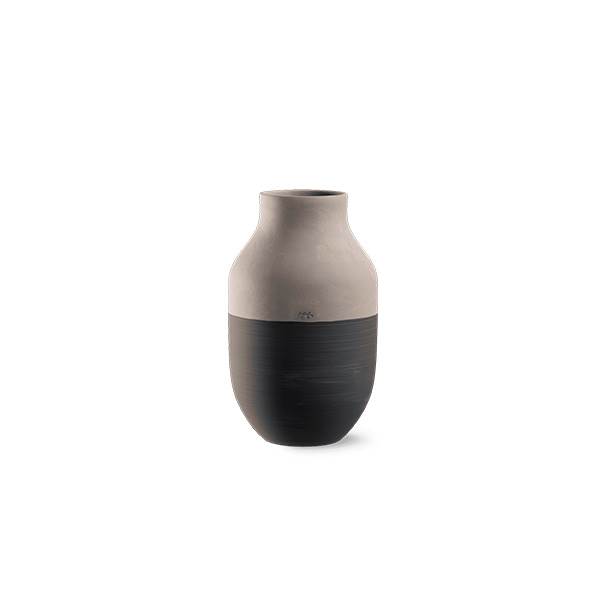 Kähler Omaggio circulare vase h 31 cm - Antracitgrå Kähler Omaggio circulare vase h 31 cm - Antracitgrå