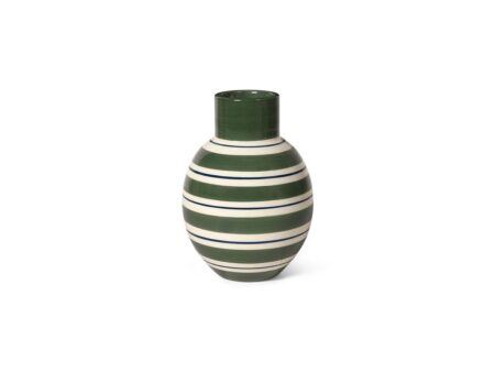 Kähler - Omaggio nuovo vase - Vase - Green - 14,5 cm - H14,5 x D10,5 cm