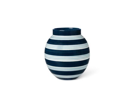 Kähler - Omaggio nuovo vase - Vase - Mørk blå - 20,5 cm - 21,5 x 21,7 x 21,5 cm