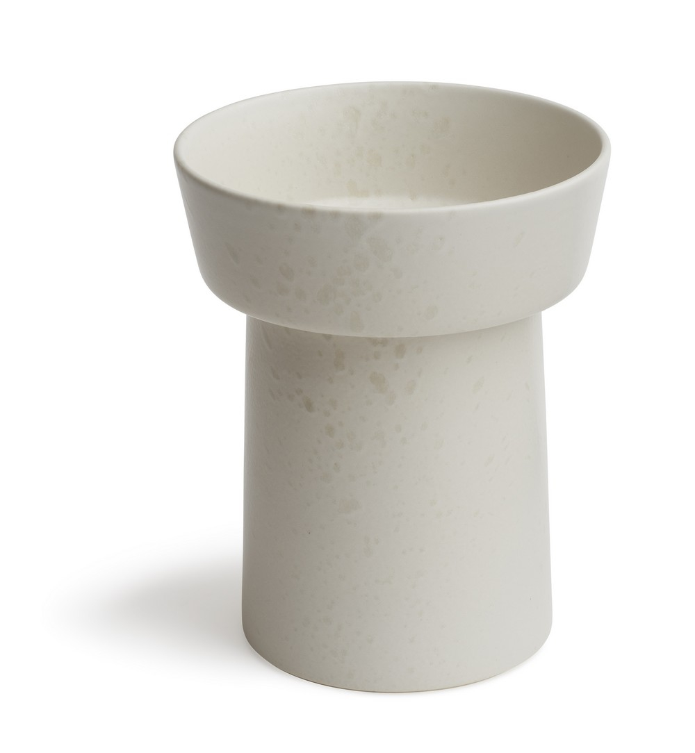 Kähler - Ombria vase, marmorhvid, 20 cm* Kähler - Ombria vase, marmorhvid, 20 cm*