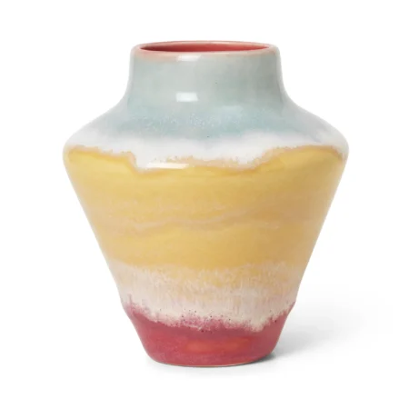 Kähler Poppery vase 12 cm Pink-mint-gul