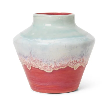 Kähler Poppery vase 20,5 cm Mint-pink