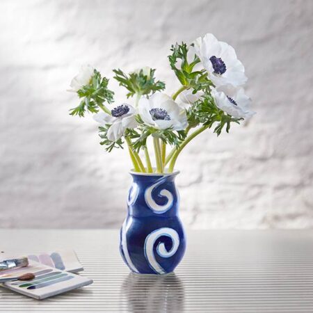 Kähler Tulle Vase H 13 cm - Blå
