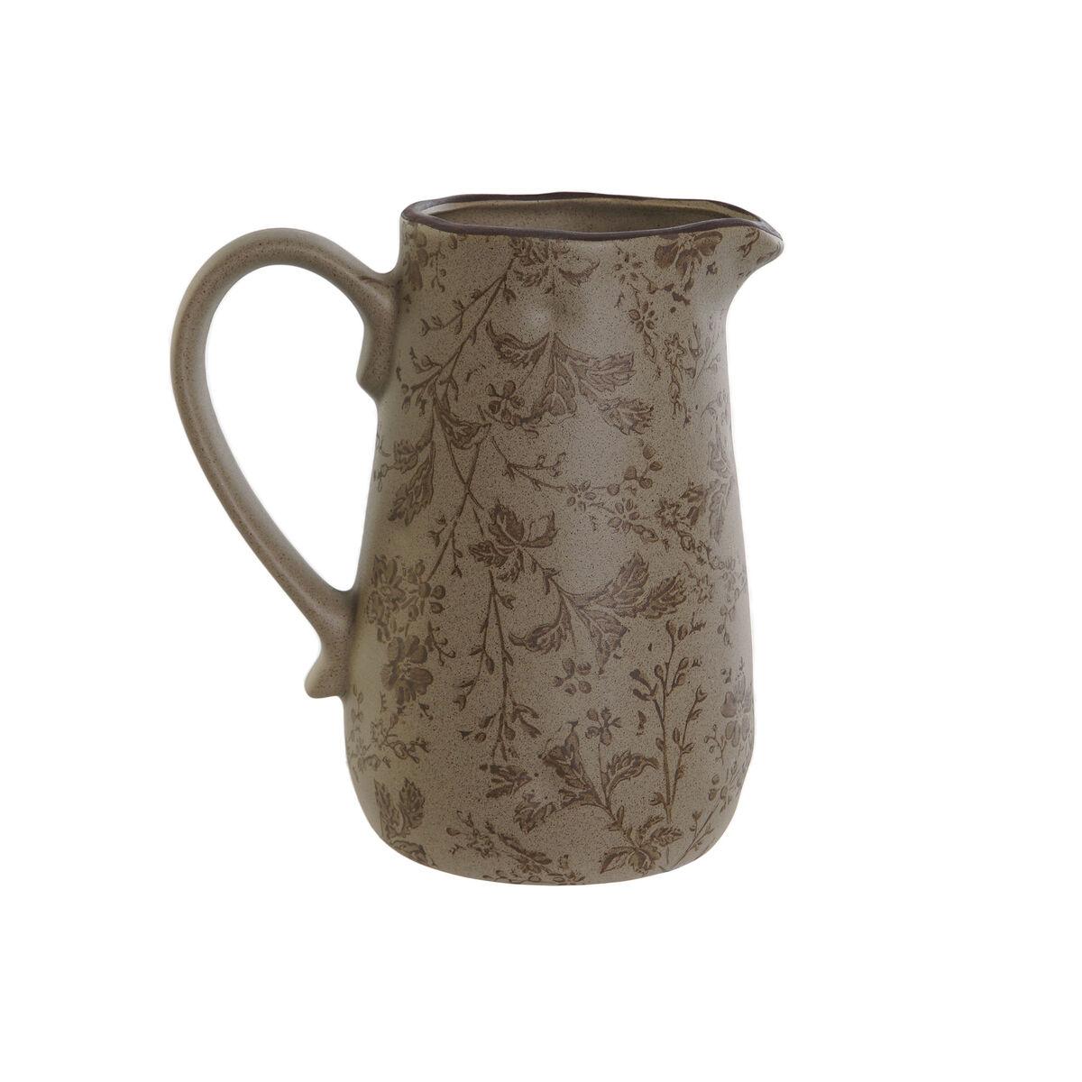 Kande Home ESPRIT Brun Grøn Stentøj Blad af en plante Shabby Chic Kande Home ESPRIT Brun Grøn Stentøj Blad af en plante Shabby Chic