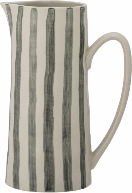 Kande/vase Creative Collection Begonia 1,3 L grøn stentøj håndmalet