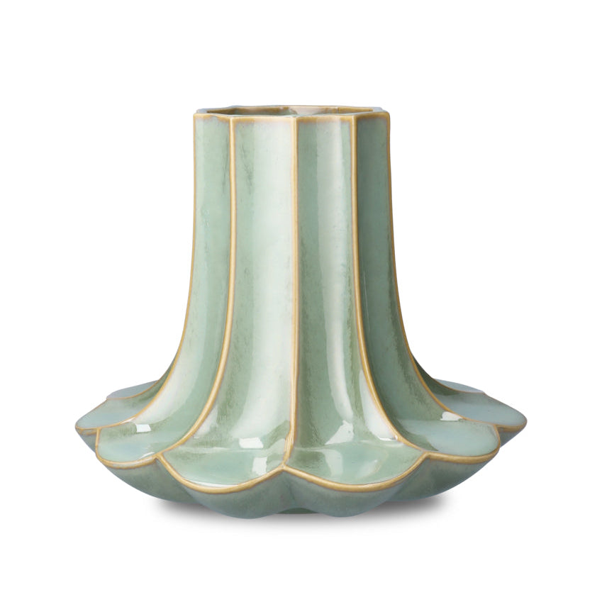 Kantarel vase, grøn - H20,5 cm Kantarel vase, grøn - H20,5 cm