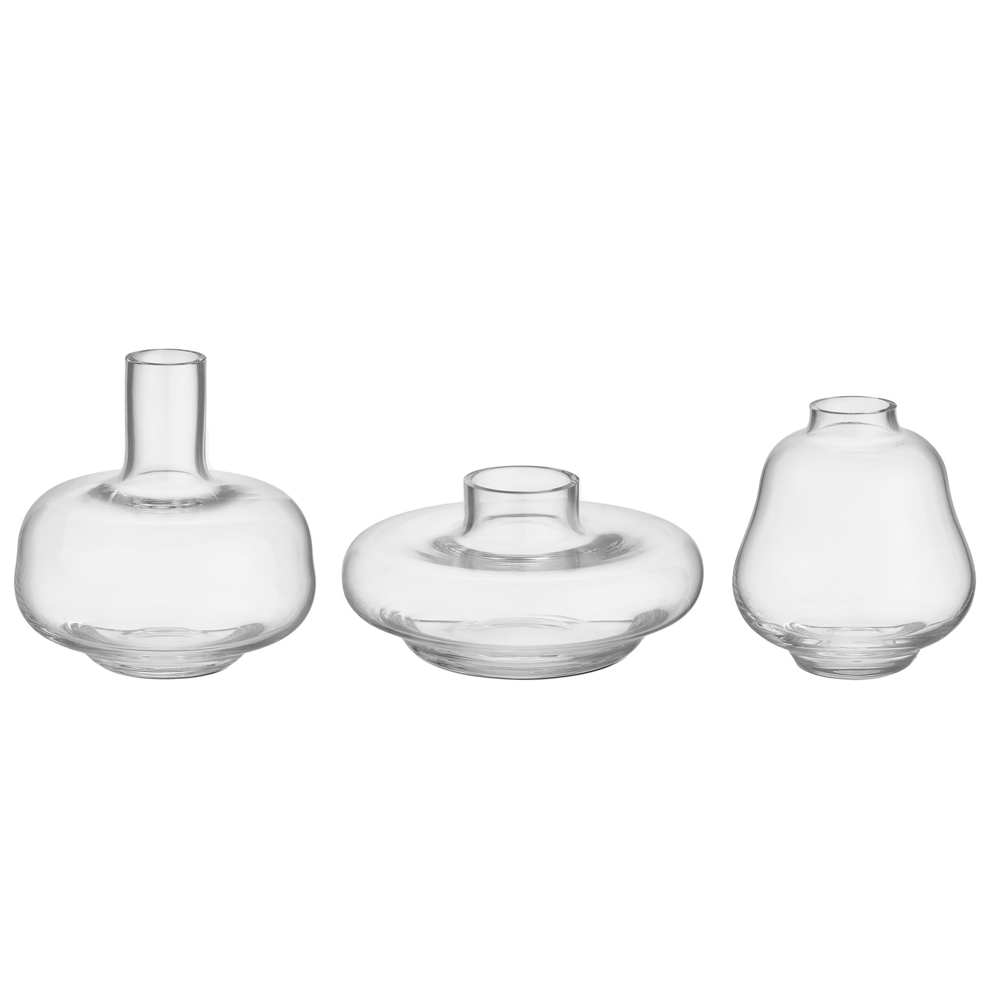 Kappa vase 3-pak, klar Kappa vase 3-pak, klar