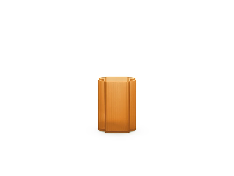 Kartell - Okra Vase Low Orange Kartell - Okra Vase Low Orange