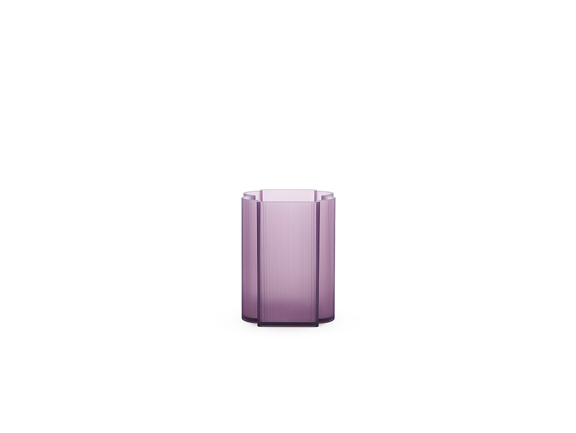 Kartell - Okra Vase Low Violet Kartell - Okra Vase Low Violet