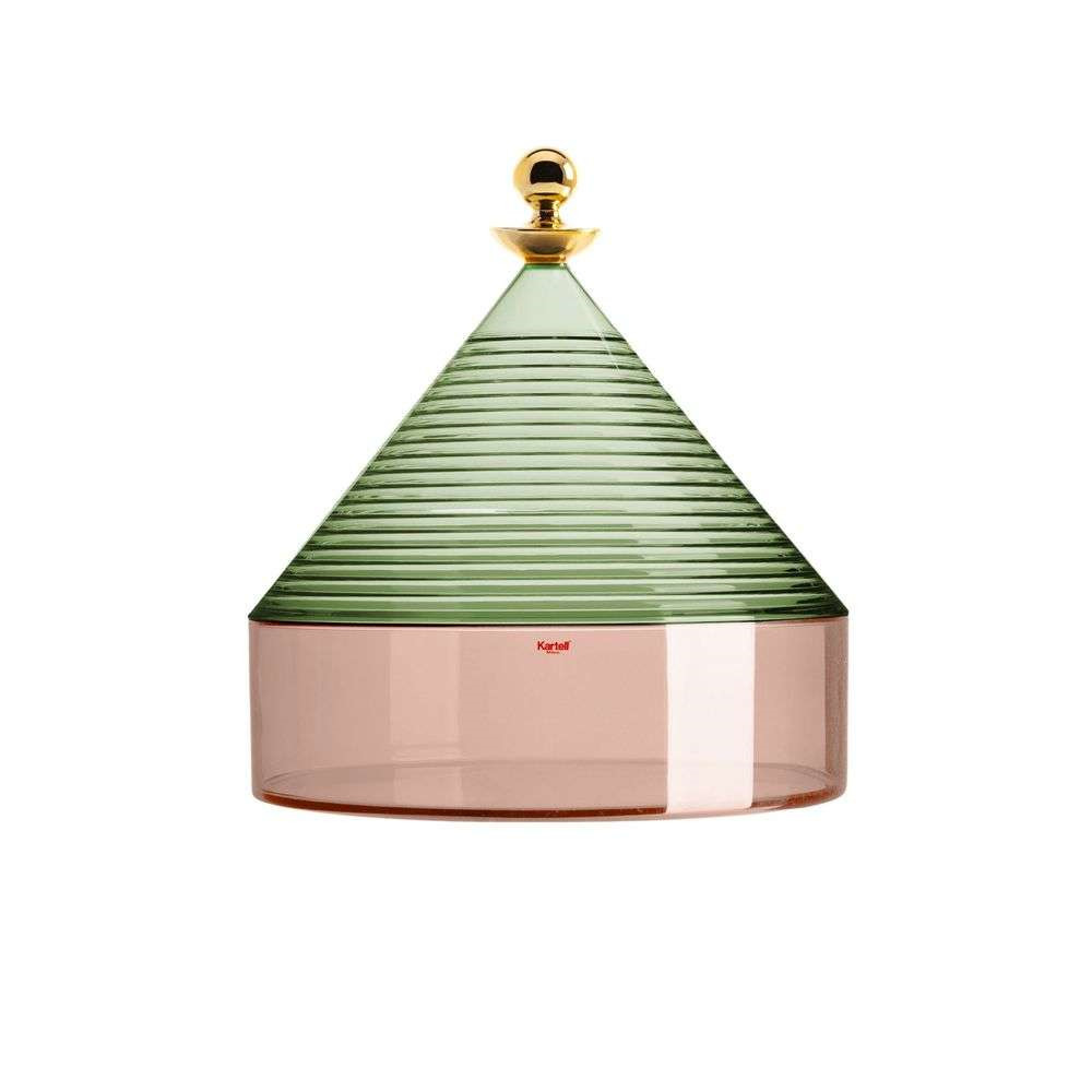 Kartell - Trullo Storage Pot Green/Pink Kartell - Trullo Storage Pot Green/Pink