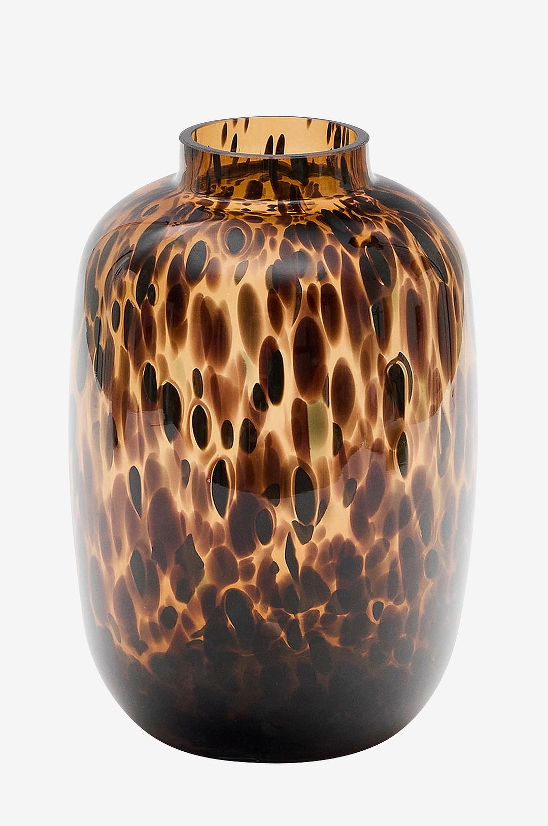 Kave Home - Panth brun glasvase, 30 cm - Transparent - Urtepotteskjulere & vaser - - Homeroom Kave Home - Panth brun glasvase, 30 cm - Transparent - Urtepotteskjulere & vaser - - Homeroom