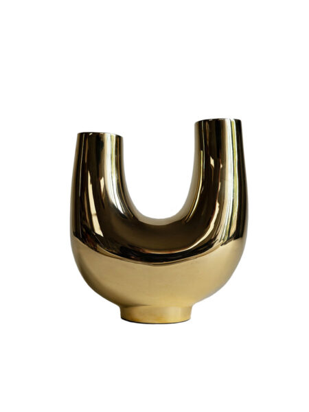 Kazumi Vase, gold fra Hein Studio