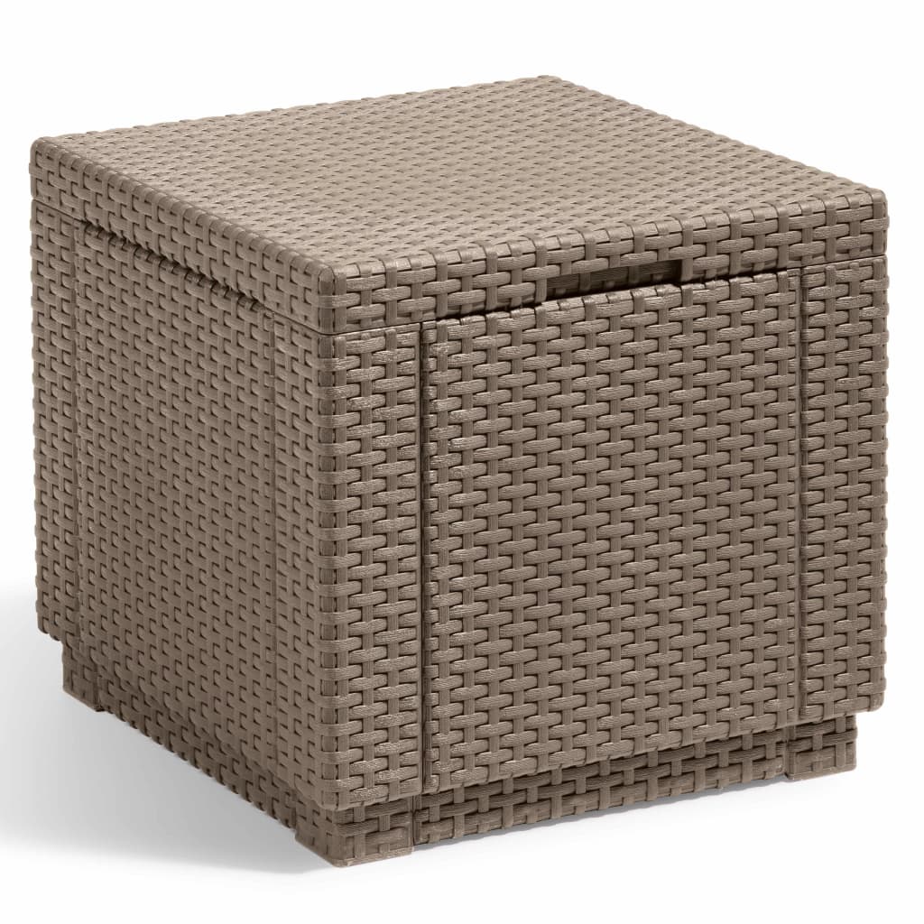 Keter opbevaringspuf Cube cappuccinofarvet 228749 Keter opbevaringspuf Cube cappuccinofarvet 228749