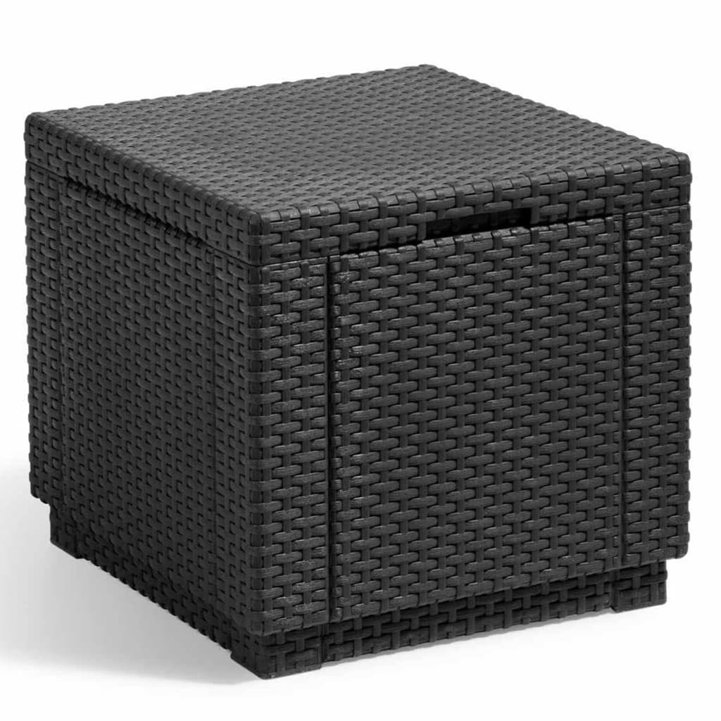 Keter opbevaringspuf Cube grafitgrå 213786 Keter opbevaringspuf Cube grafitgrå 213786