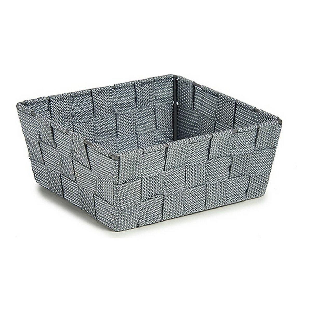 Kipit kurv - grå flet, 18 × 8 × 21 cm (1,7 l) Kipit kurv - grå flet, 18 × 8 × 21 cm (1,7 l)