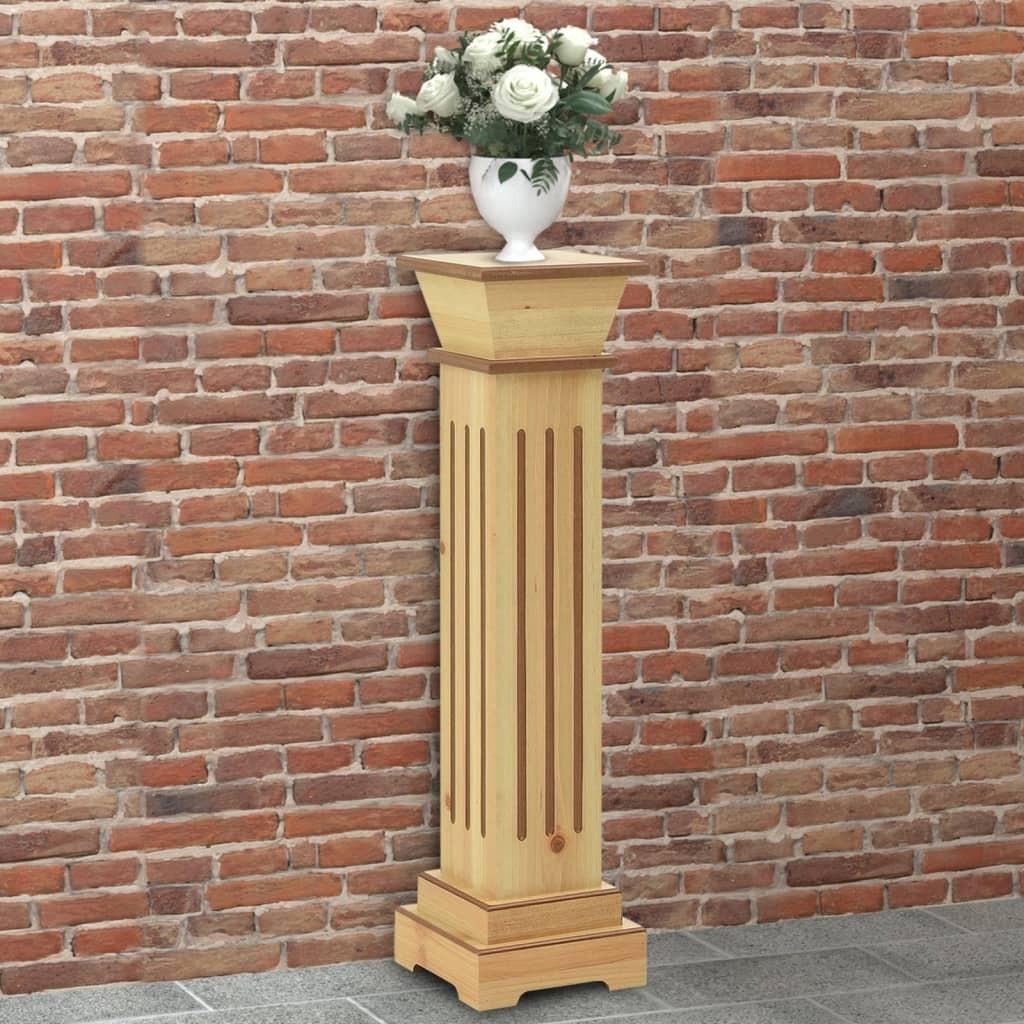 Klassisk plantestativ 17x17x66 cm MDF firkantet lys træfarve Klassisk plantestativ 17x17x66 cm MDF firkantet lys træfarve