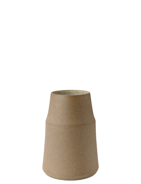 Knabstrup - Clay Vase - H18 cm varm sand Knabstrup - Clay Vase - H18 cm varm sand