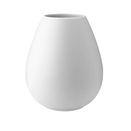 Knabstrup Keramik Earth vase - kalkhvid - 24 cm.