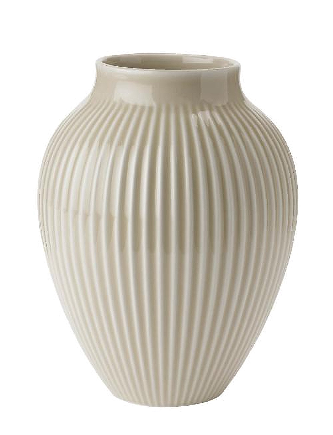 Knabstrup Keramik | Knabstrup Vase H 20 Cm Ripple Sand | H20CM Knabstrup Keramik | Knabstrup Vase H 20 Cm Ripple Sand | H20CM