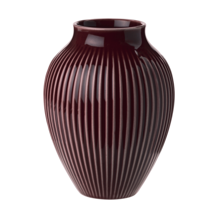 Knabstrup Keramik Knabstrup vase riflet 12,5 cm Berry