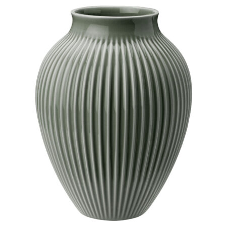Knabstrup Ripple Celadon Vase 27 cm, grøn