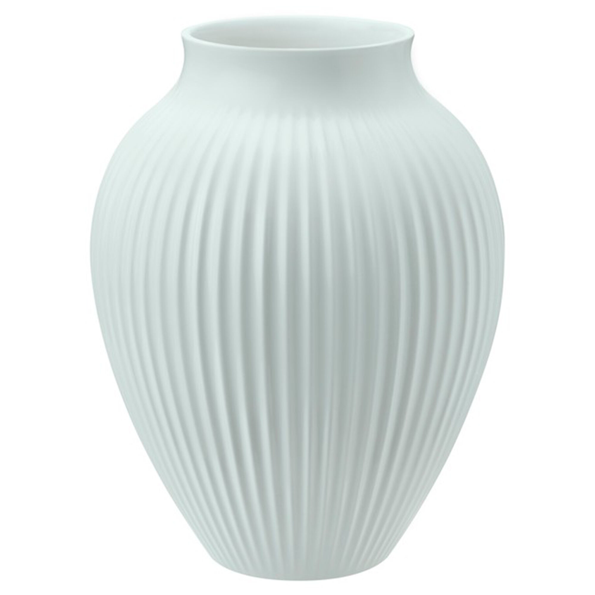Knabstrup Ripple vase 20 cm, mat ice blue Knabstrup Ripple vase 20 cm, mat ice blue