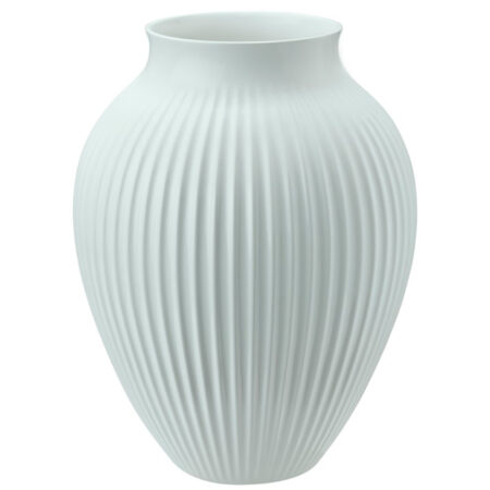 Knabstrup Ripple vase 27 cm, mat ice blue