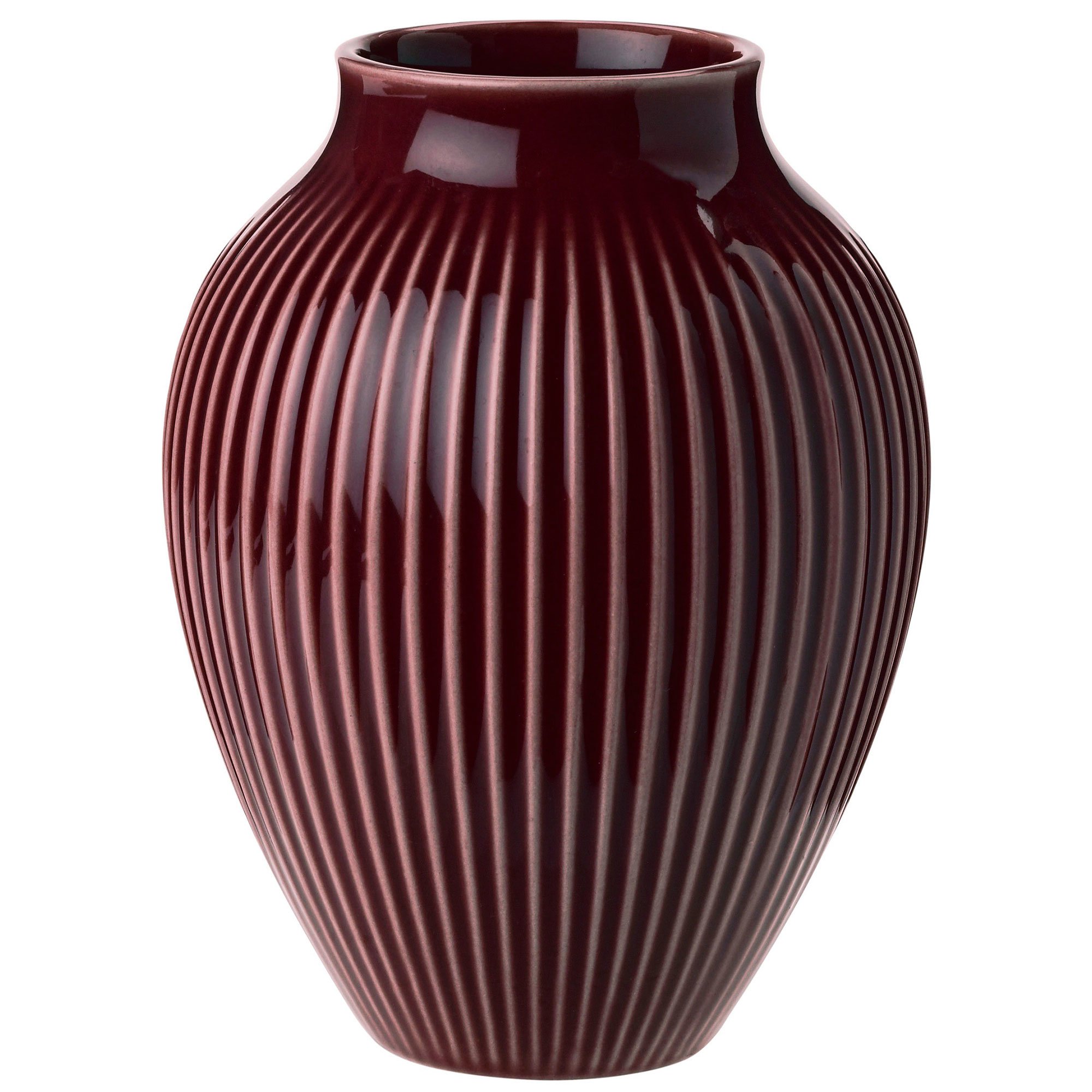 Knabstrup Vase 12,5 cm, ripple berry Knabstrup Vase 12,5 cm, ripple berry