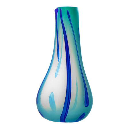 Kodanska - Flow vase, Light Blue/Stripes - H40 cm.