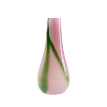 Kodanska - Flow vase, Purple/Green Stripes - H40 cm.