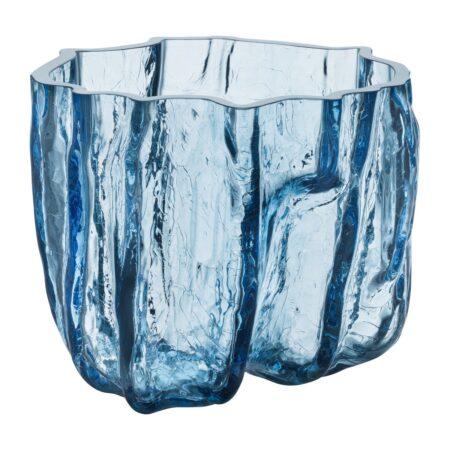 Kosta Boda Crackle vase 17,5 cm Cirkulært glas