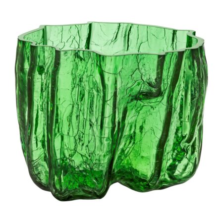 Kosta Boda Crackle vase 17,5 cm Grøn
