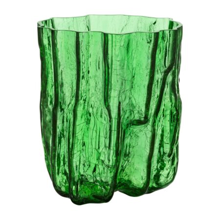 Kosta Boda Crackle vase 27 cm Grøn