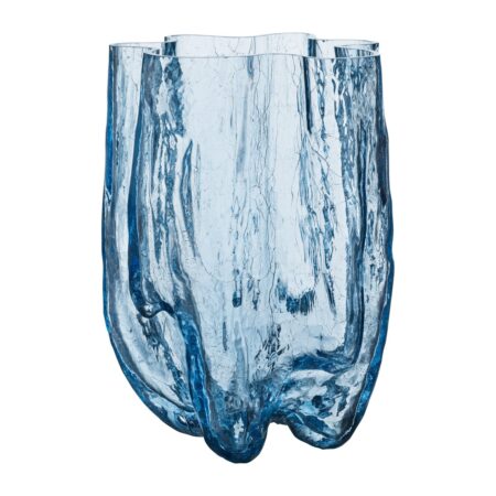 Kosta Boda Crackle vase 37 cm Cirkulært glas