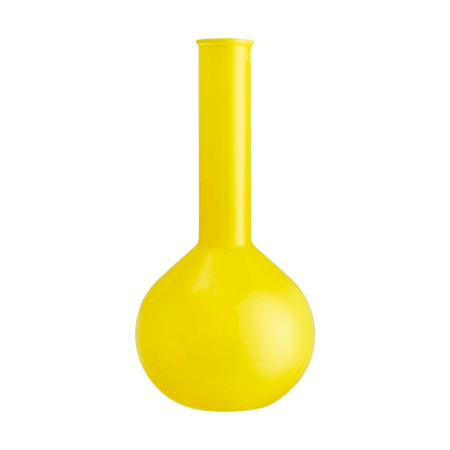 Kosta Boda Lab rund flaske vase 31,5 cm Gul