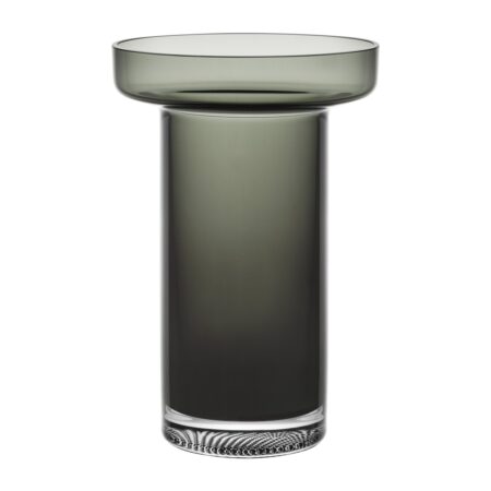 Kosta Boda Limelight Rose vase 23 cm Røggrå