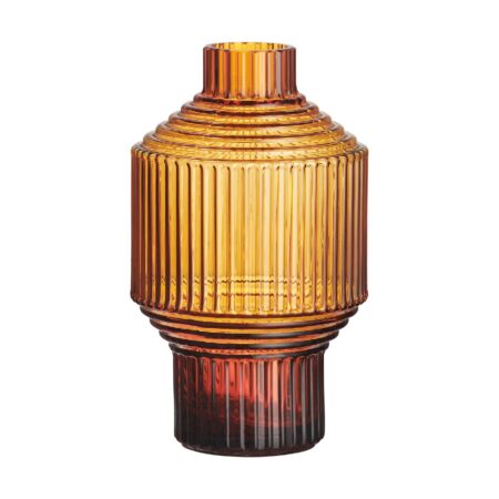 Kosta Boda Pavilion vase Ø80x134 mm Mørk rav