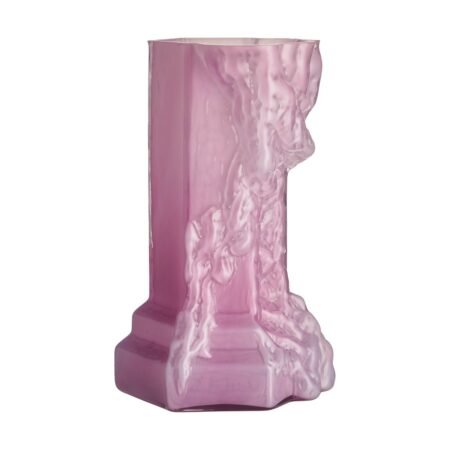 Kosta Boda Rocky Baroque vase 35 cmm Cool pink