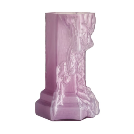 Kosta Boda Rocky Baroque vase 35 cmm Cool pink