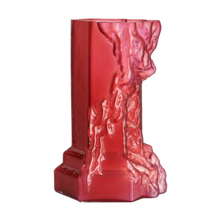Kosta Boda Rocky Baroque vase 35 cmm Hot pink