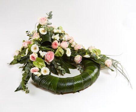 Krans med opsats - Blomster til begravelse
