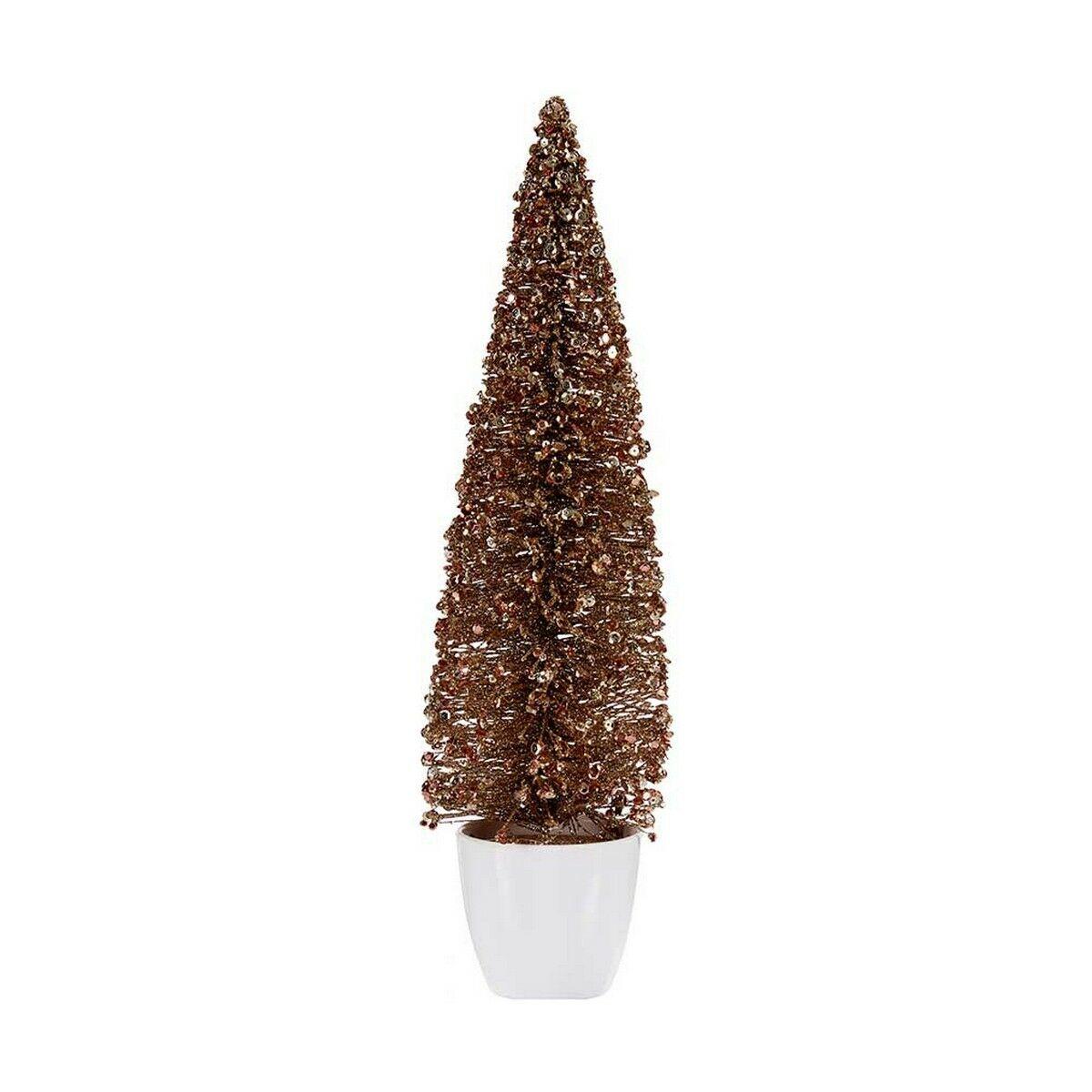 Krist+ juletræ i potte - gylden bronze, 10 × 38 × 10 cm (plast) Krist+ juletræ i potte - gylden bronze, 10 × 38 × 10 cm (plast)