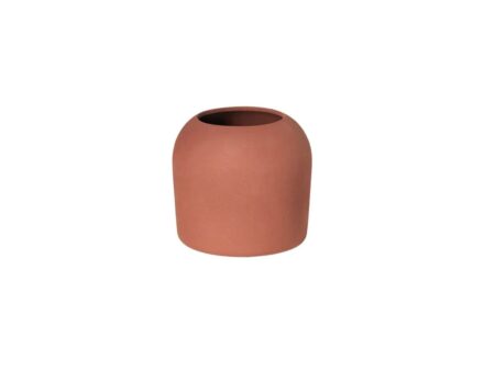 Kristina Dam Studio - Dome Vase - Vase - XS - Terracotta - Ø16 x H14 cm