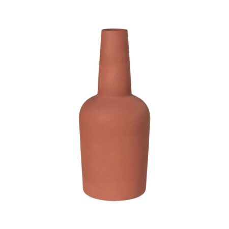 Kristina Dam Studio Dome vase L Ø18x49 cm Terrakotta rød